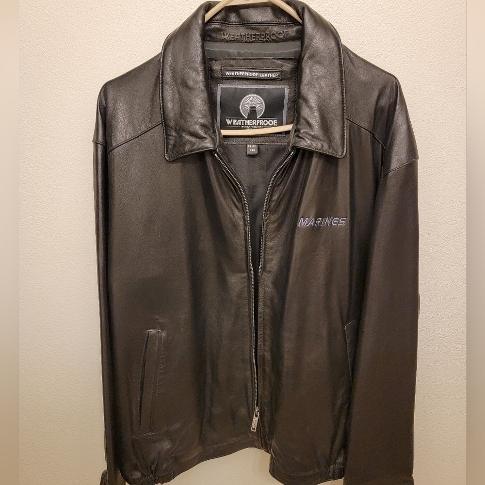 NWT Weatherproof Men's Leather Jacket